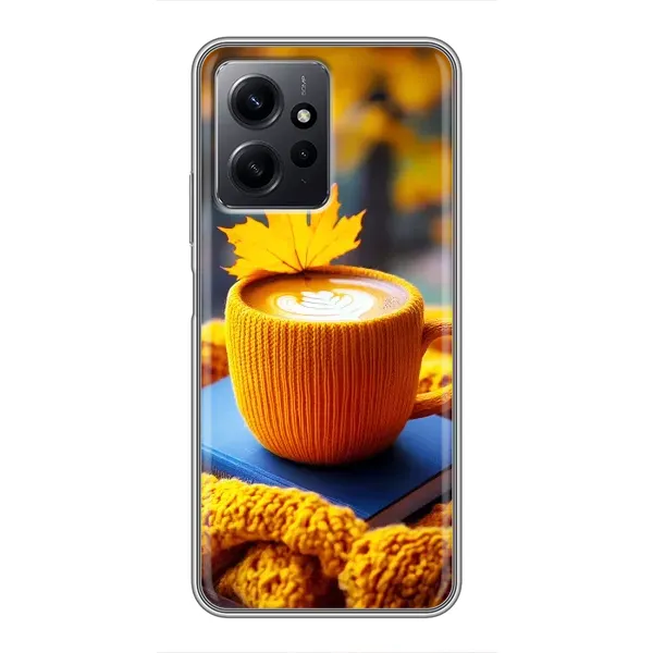Чехол с принтом «Кофе на желтом пледе» для Xiaomi Redmi Note 12