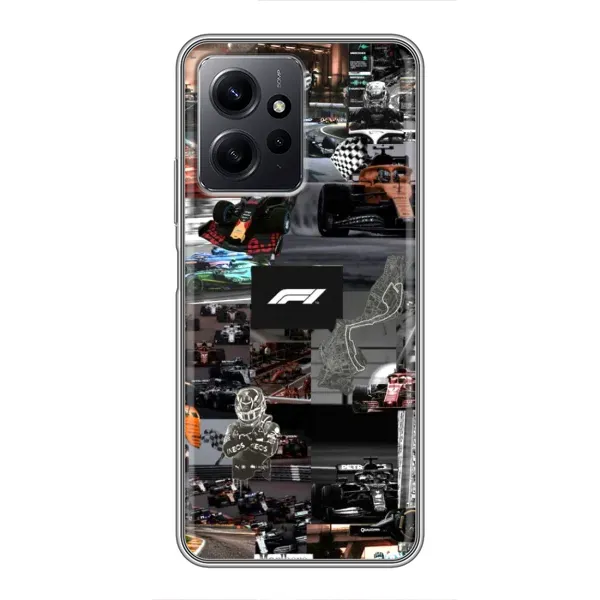 Чохол з принтом «Гоночний колаж Ф1» для Xiaomi Redmi Note 12 Чохол з принтом «Гоночний колаж Ф1» для Xiaomi Redmi Note 12