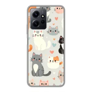 Чохол з принтом «Колаж котів» для Xiaomi Redmi Note 12