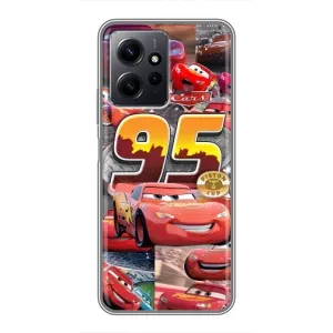 Силіконовий чохол Маквін для Xiaomi Redmi Note 12 (Колаж Блискавка Маквін)