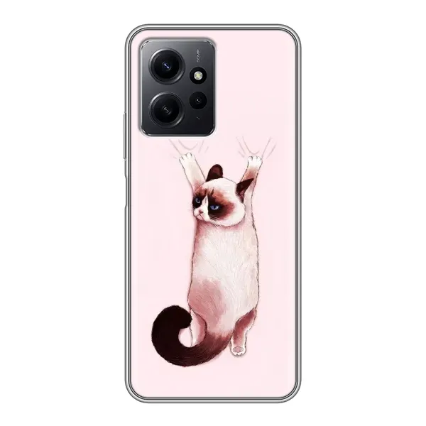 Чохол з принтом «Котик падає» для Xiaomi Redmi Note 12
