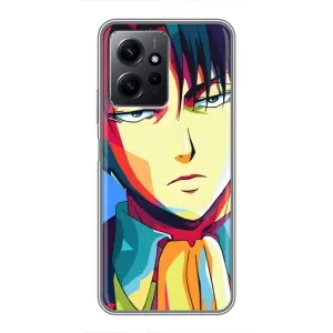 Чехол с принтом «Леви Аккерман» для Xiaomi Redmi Note 12