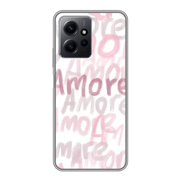Чохол з принтом «Аморе любов» для Xiaomi Redmi Note 12 Чохол з принтом «Аморе любов» для Xiaomi Redmi Note 12
