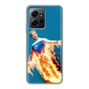 Чохол з принтом Фантастична четвірка для Xiaomi Redmi Note 12 (Людина-факел у вогні)