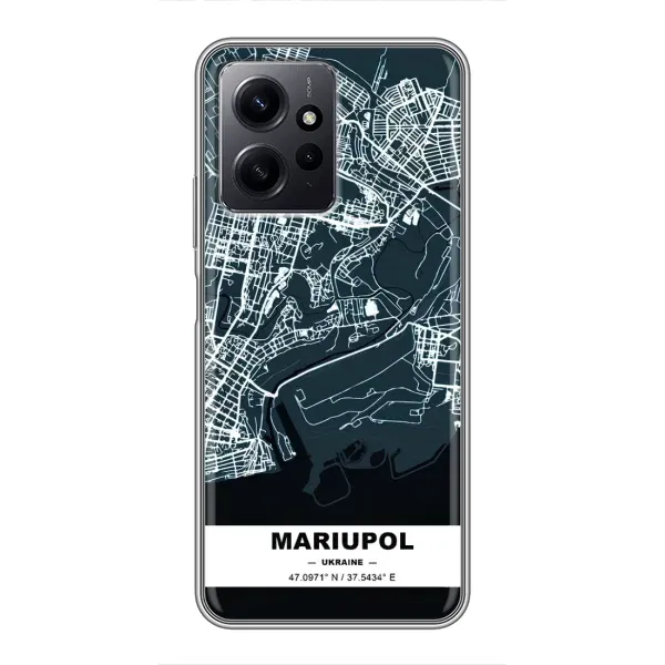 Чохол з принтом «Маріуполь» для Xiaomi Redmi Note 12