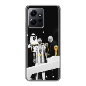 Чохли для Xiaomi Redmi Note 12 (Leo чемпіон) (AlphaPrint) (Мессі коронований)