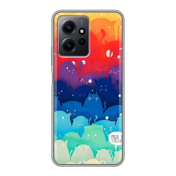 Чохол з принтом «Mew» для Xiaomi Redmi Note 12