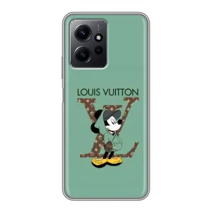 Чехлы Луи Витон для Xiaomi Redmi Note 12 (AlphaPrint - LOUIS VUITTON) (Микки Маус LV)