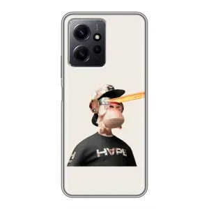 Чехлы с Обезьянами NFT для Xiaomi Redmi Note 12 (AlphaPrint) (обезьяна NFT в очках)
