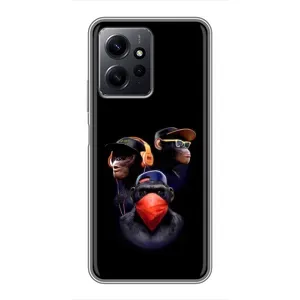 Чехол с принтом «Три обезьяны» для Xiaomi Redmi Note 12