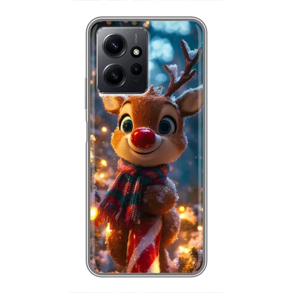 Чехол с принтом «Олень с шарфом» для Xiaomi Redmi Note 12