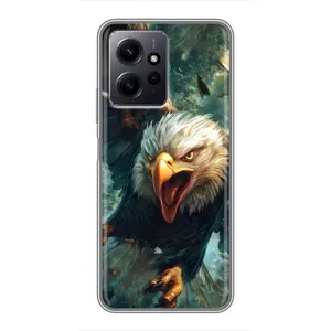 Чехол с картинкой «Хищники» для Xiaomi Redmi Note 12 (Орел в полете)