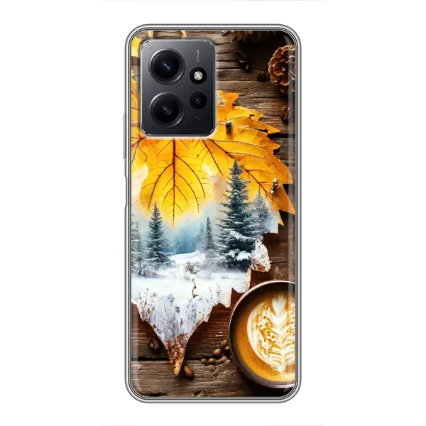 Чехол с принтом «Осенне-зимний кофе» для Xiaomi Redmi Note 12