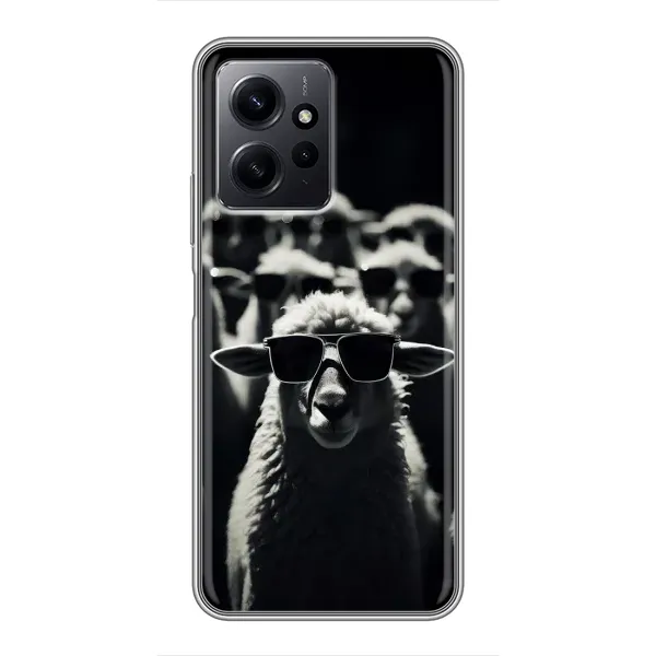 Чехол с принтом «Овечка в очках» для Xiaomi Redmi Note 12