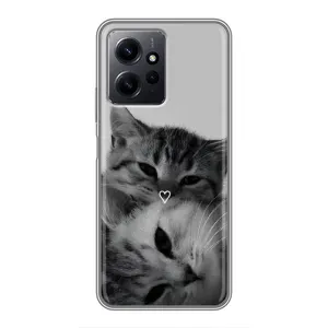 Чохол з принтом «Пара котів» для Xiaomi Redmi Note 12