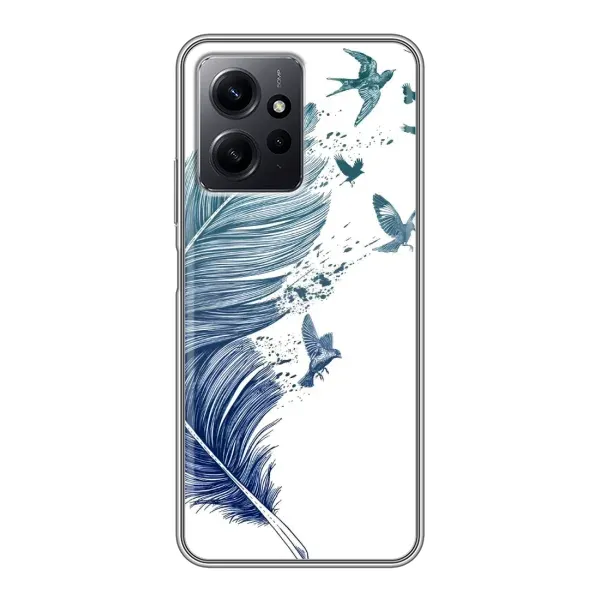 Чохол з принтом «Перо» для Xiaomi Redmi Note 12