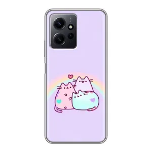 Чохол з принтом «Радужний котик» для Xiaomi Redmi Note 12