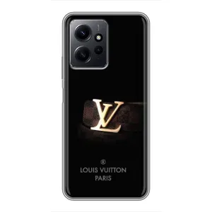 Чехлы Луи Витон для Xiaomi Redmi Note 12 (AlphaPrint - LOUIS VUITTON) (ремешок LV)