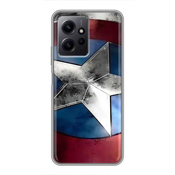 Чохол з принтом «Щит Капітана Америки» для Xiaomi Redmi Note 12 Чохол з принтом «Щит Капітана Америки» для Xiaomi Redmi Note 12