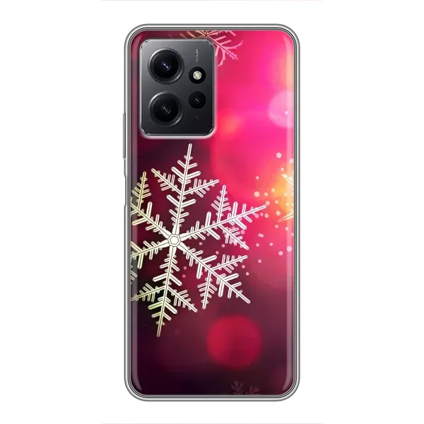 Чехол с принтом «Снежинка» для Xiaomi Redmi Note 12