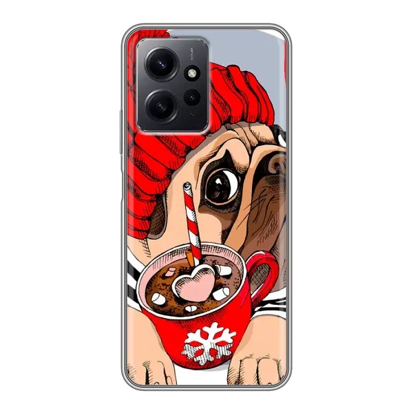 Чехол с принтом «Собачка в шапке» для Xiaomi Redmi Note 12 Чехол с принтом «Собачка в шапке» для Xiaomi Redmi Note 12