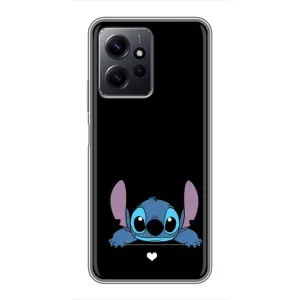 Чохол з принтом Стіч на Xiaomi Redmi Note 12 (Стіч на чорному)