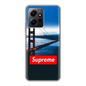 Чохол з принтом «Стиль Supreme» для Xiaomi Redmi Note 12