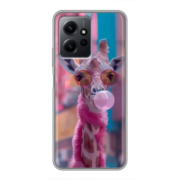 Чехол с принтом «Стильный жирав» для Xiaomi Redmi Note 12