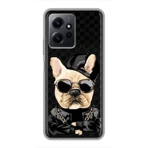 Чохол з принтом «Стильна собака» для Xiaomi Redmi Note 12