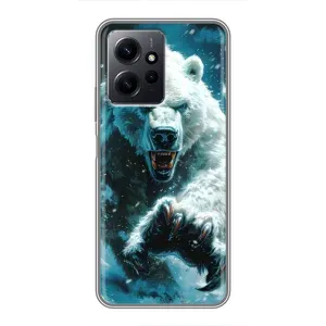 Чехол с картинкой «Хищники» для Xiaomi Redmi Note 12 (Полярный медведь)