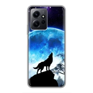 Чохол з принтом «Вовк на місяць» для Xiaomi Redmi Note 12