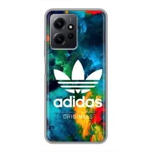 Чехлы Адидас для Xiaomi Redmi Note 12 (AlphaPrint) (Яркий Адидас)