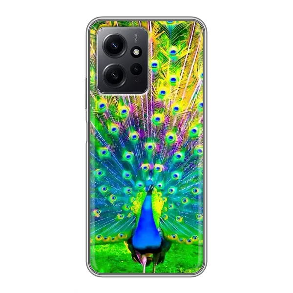 Чехол с принтом «Яркий Павлин» для Xiaomi Redmi Note 12 Чехол с принтом «Яркий Павлин» для Xiaomi Redmi Note 12