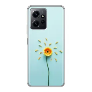 Чехлы с Цветами для Xiaomi Redmi Note 12 (VPrint) (Желтый цветок)