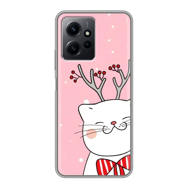 Чехол с принтом «Зимний кот» для Xiaomi Redmi Note 12
