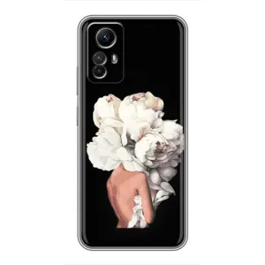 Чехлы (ART) Цветы на Xiaomi Redmi Note 12s (VPrint) (Белые цветы)
