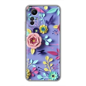 Чехлы с Цветами для Xiaomi Redmi Note 12s (VPrint) (Цветочный дизайн)