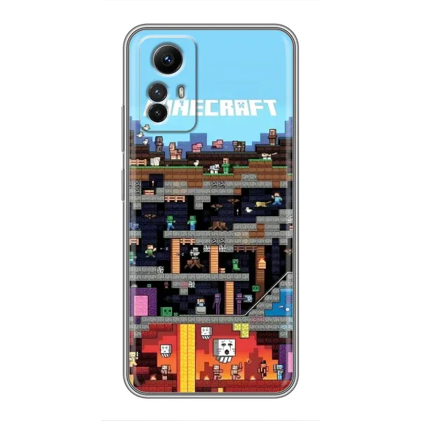 Чохол з принтом «фон Minecraft» для Xiaomi Redmi Note 12s Чохол з принтом «фон Minecraft» для Xiaomi Redmi Note 12s