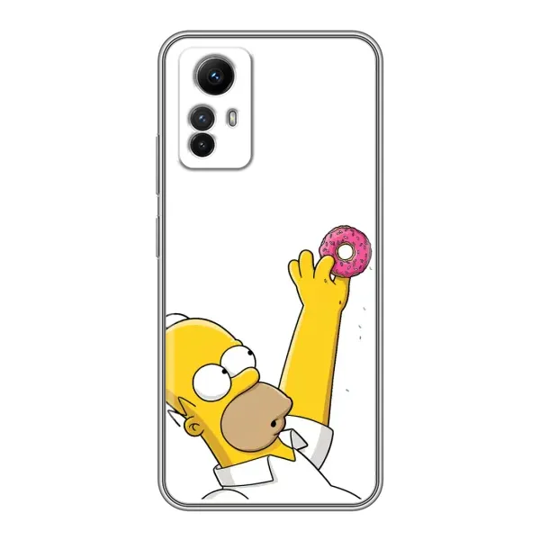 Чохол з принтом «Гомер з пончиком» для Xiaomi Redmi Note 12s