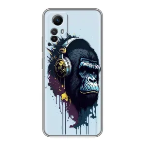 Чохол з принтом «Горила в навушниках» для Xiaomi Redmi Note 12s