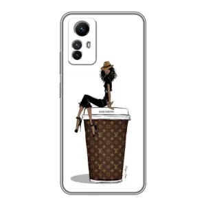 Чехлы Луи Витон для Xiaomi Redmi Note 12s (AlphaPrint - LOUIS VUITTON) (кофе LOUIS VUITTON)