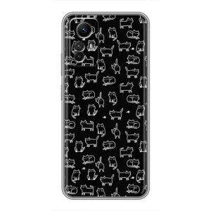 Чохол з принтом «Маленькі котики» для Xiaomi Redmi Note 12s