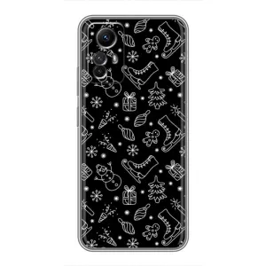 Новорічні, Святкові Чохли для Xiaomi Redmi Note 12s - 2024 год (Новорічний фон)