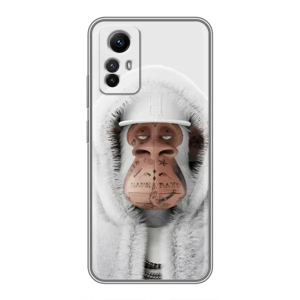 Чохол з принтом «мавпа NFT в тату» для Xiaomi Redmi Note 12s