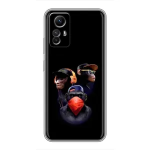 Чохол з принтом «Три мавпи» для Xiaomi Redmi Note 12s