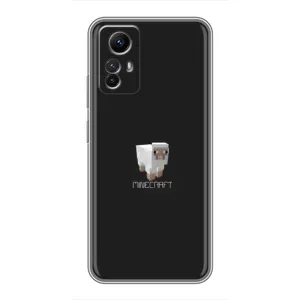 Чехол Майнкрафт на Xiaomi Redmi Note 12s (AlphaPrint) Minecraft (Овечка Майнкрафт)