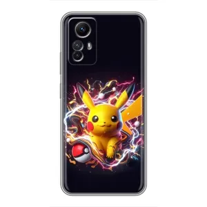 Чохол з принтом «Пікачу з м'ячем» для Xiaomi Redmi Note 12s