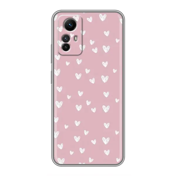 Чохол з принтом «Сердечки на рожевому» для Xiaomi Redmi Note 12s Чохол з принтом «Сердечки на рожевому» для Xiaomi Redmi Note 12s