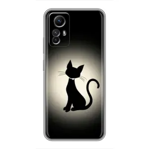 Чохол з принтом «Силует котика» для Xiaomi Redmi Note 12s