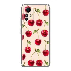 Чохол з принтом «Черешня» для Xiaomi Redmi Note 12s
